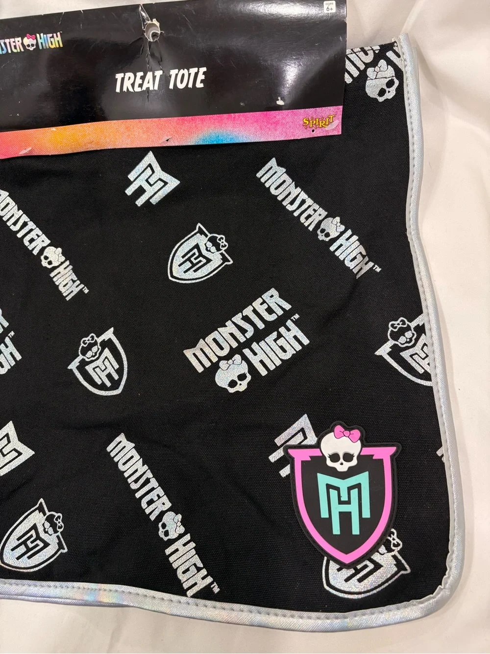 New Spirit Halloween Monster High Treat Tote/Reusable Canvas Bag